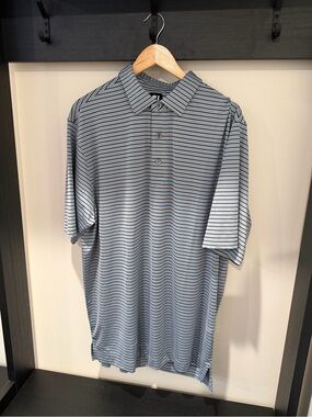 FootJoy Blue/Grey Striped Polo